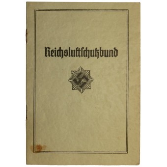 Lidmaatschapskaart van Reichsluftschutzbund Landesgruppe Ostmark. Espenlaub militaria
